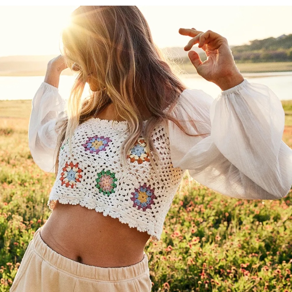 (NWT) Aerie Crochet Vacay Top